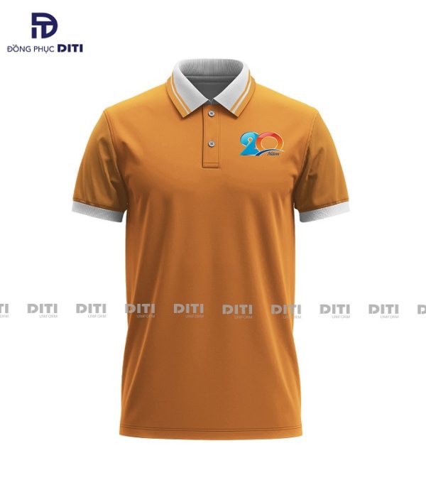 Áo đồng phục họp lớp màu cam trầm
