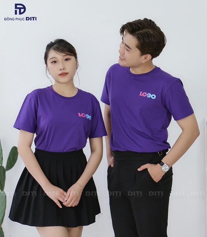 Áo thun đồng phục công sở màu tím trong bộ siêu tập The Tree Collection