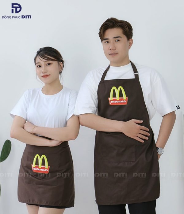 Mẫu đồng phục tạp dề Mc Donald