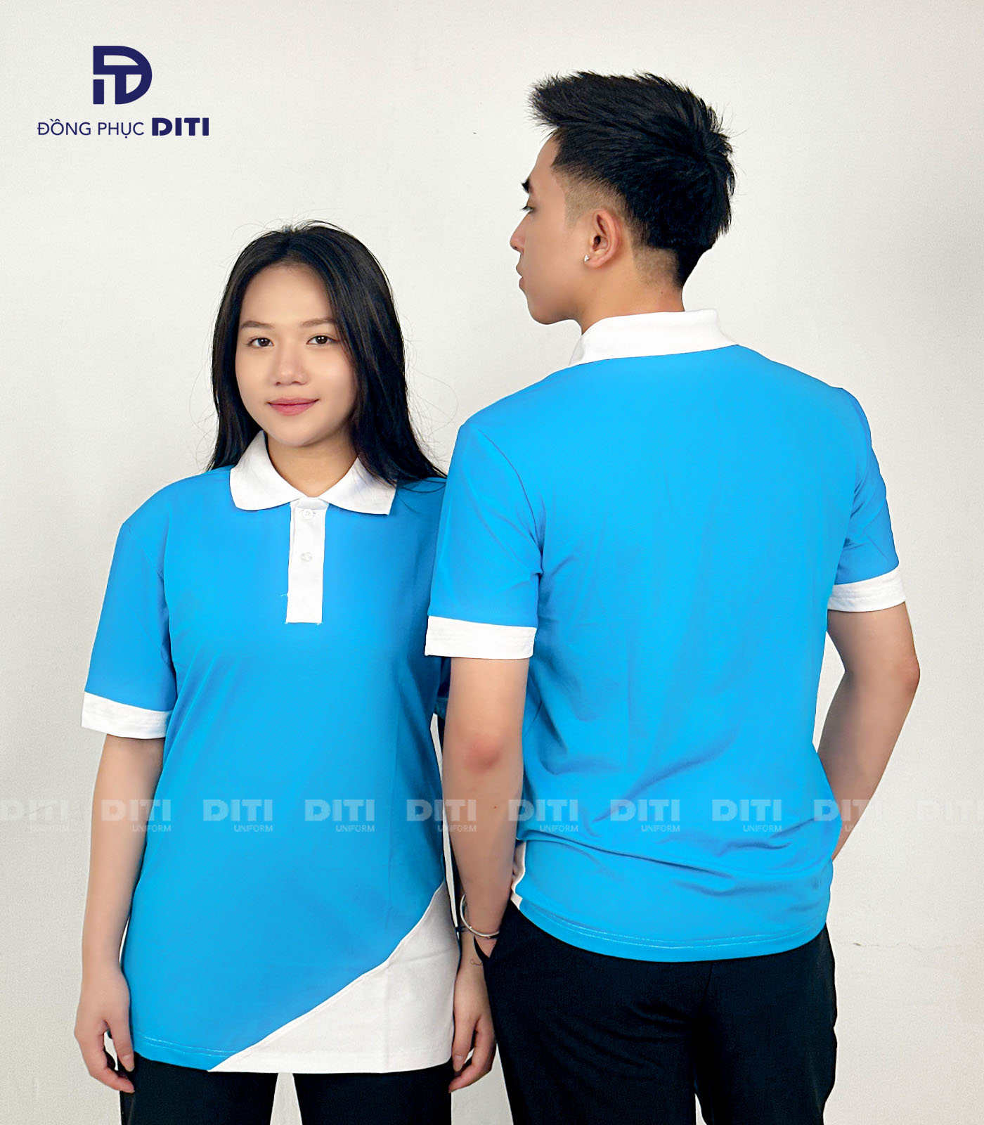 Áo polo đồng phục công ty màu xanh dương đẹp nhất