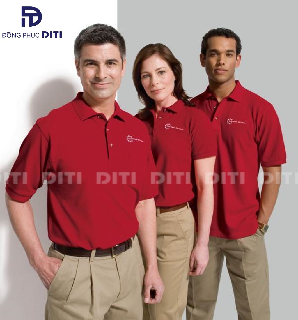 Áo thun đồng phục công sở được lựa chọn kỹ từ khâu màu sắc cho đến chất liệu