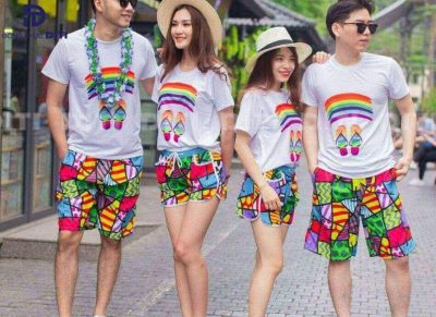 Áo thun đồng phục nhóm đẹp cho nhóm 4 người