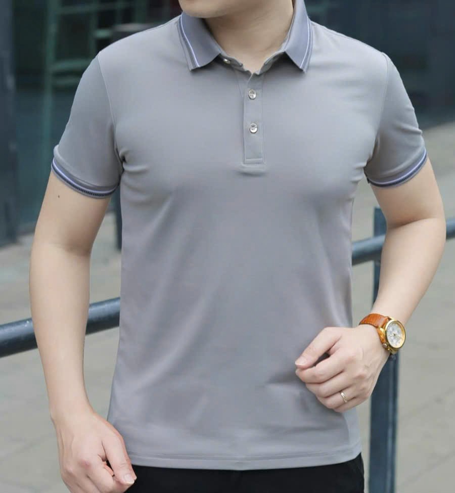 Áo đồng phục polo màu xám