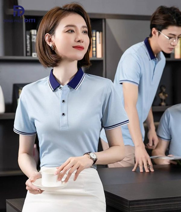 Áo đồng phục cổ bẻ DT2210