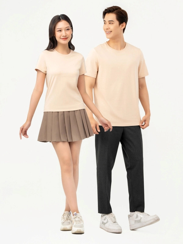 Áo thun đồng phục công ty cổ tròn