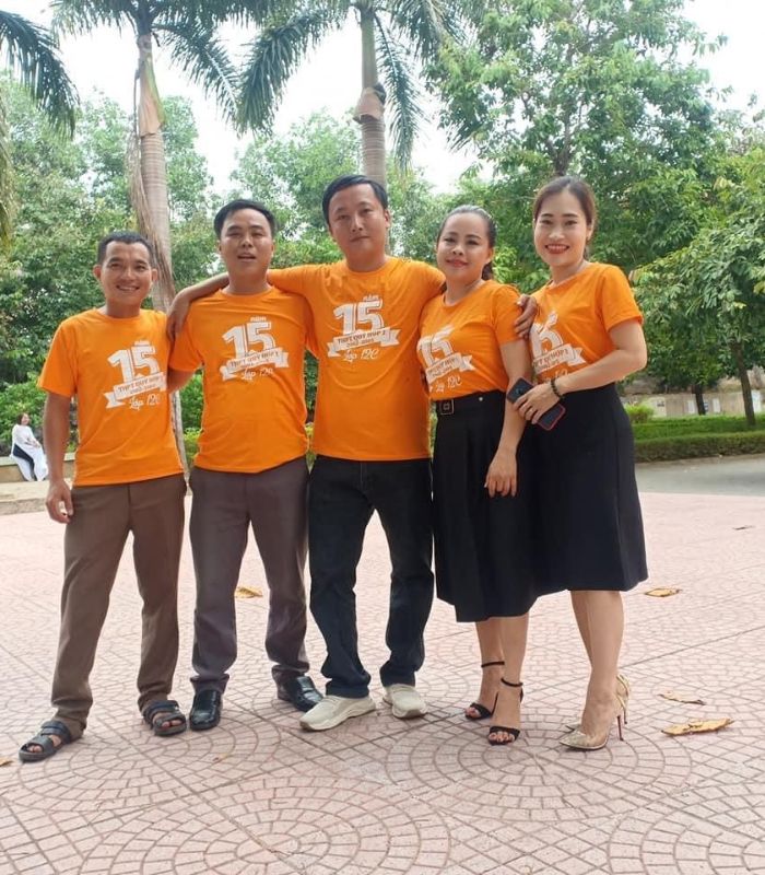 Áo đồng phục họp lớp cổ tròn