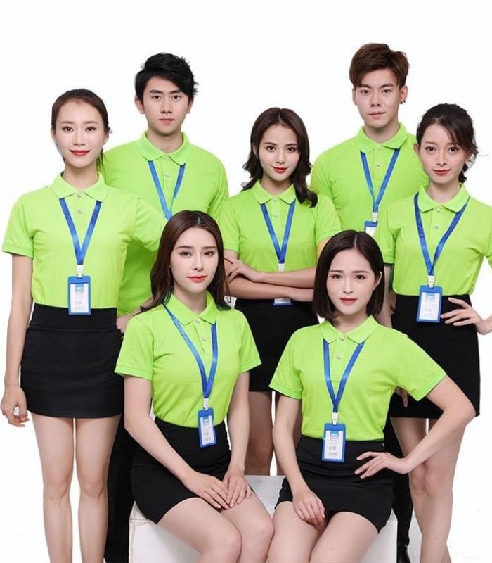 Áo polo quảng cáo di động