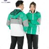 Đồng phục áo khoác AGC - BST The Springpy 3 Đồng phục áo khoác AGS phối màu xanh trắng