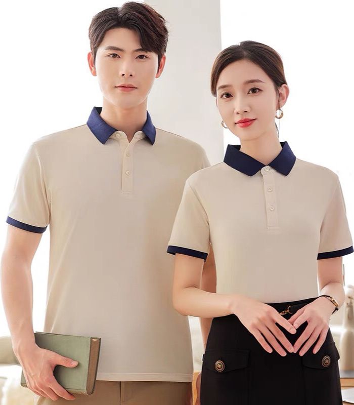 Áo thun polo công ty phối màu