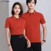 Áo thun polo cổ trụ màu đỏ