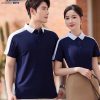 Áo polo đồng phục xanh đen dễ phối đồ