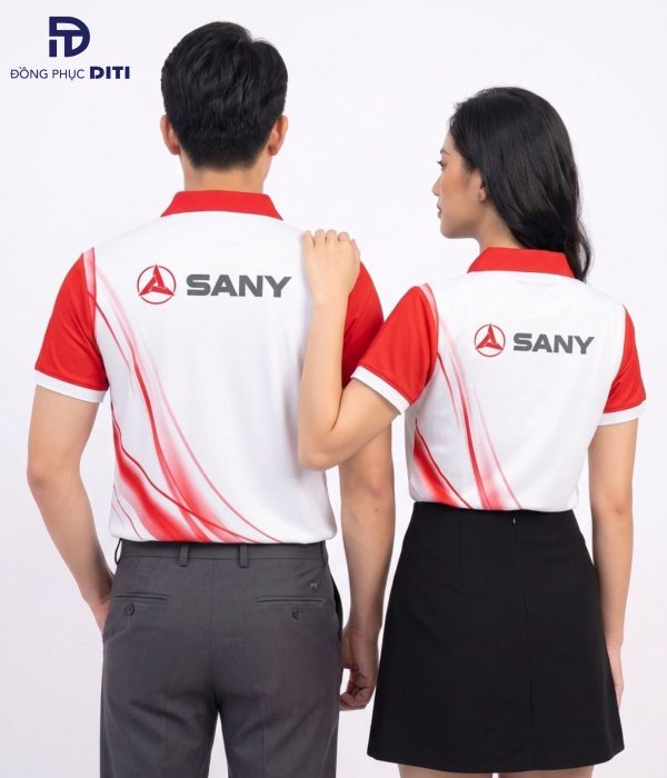 Áo Polo Đồng Phục SANY Đỏ Trắng
