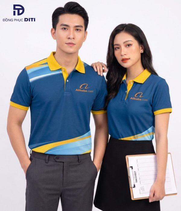 Áo Polo Đồng Phục Alibaba Xanh Navy